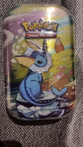 Pokémon TCG Scarlet & Violet Prismatic Evolutions Mini Tin Vaporeon Sealed