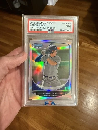 2013 Bowman Draft Chrome Aaron Judge 1st Bowman Refractor PSA 9 MINT