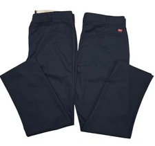 Red Kap Men's Navy Work Pants 2 Pair Size 40/34