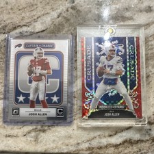 Panini Josh Allen Buffalo Bills Optic Rookies Stars Captain Crusade NFL Card Lot