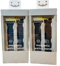 Heyday~Magnetic Watch Band For Apple Watch~38-41mm BLUE & BLACK~NIB