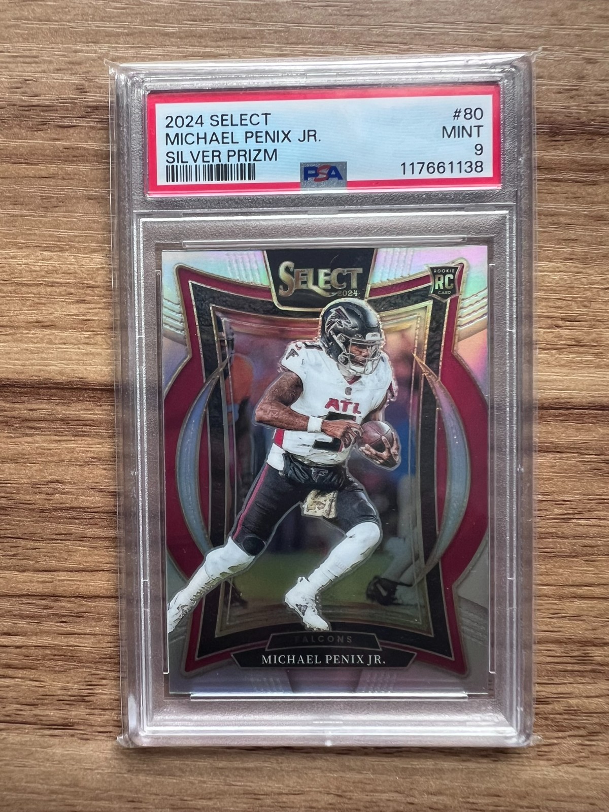 2024 Michael Penix Jr.- Panini Select Silver Prizm #80 *PSA 9* Atlanta Falcons