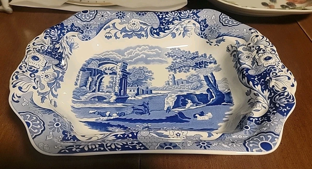 Spode Blue Italian Vegetable Dish - Thumbnail 4