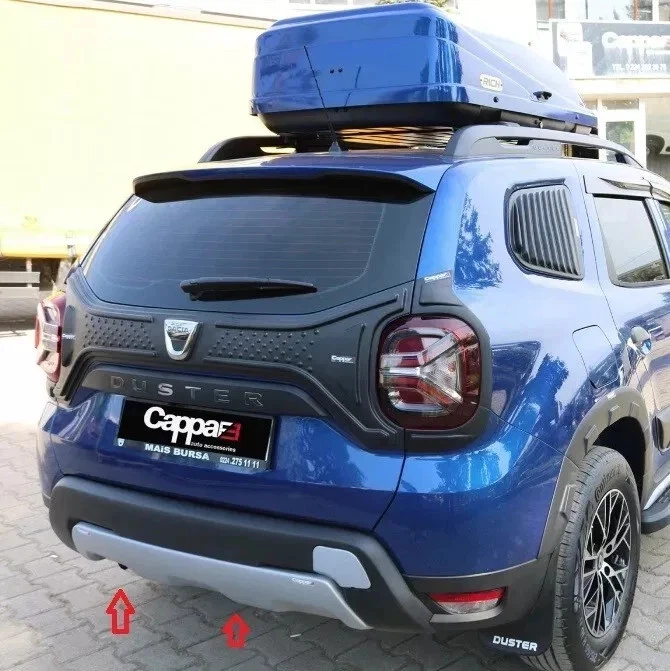 Fits Dacia Duster 2018-2023 Rear Bumper Diffuser Rear ABS Plastic 1pcs grey Foto 4 de 4