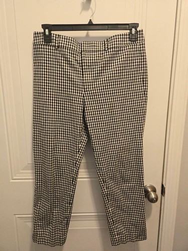 Women's Club Monaco Slacks ( Ankle) - Size 10 Black & White Checked