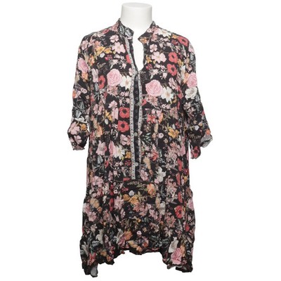 Marta du Chateau, Kleid, Größe: L/XL, Schwarz/Mehrfarbig, Viskose, Blumen #EKE