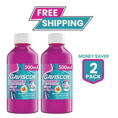 GAV-I$CON-Double Action Liquid$ Mint (500ml)-PACK OF 2