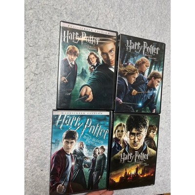 Harry Potter 4 DVD Lot Order of Phoenix Half-Blood Prince Deathly Hallows 1 & 2