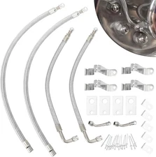 Dually Valve Stem Extenders Kit,Double Tires Air Inflation Kit Fits 16" to... 