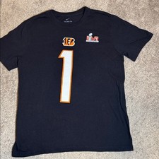 Nike Cincinnati Bengals medium t-shirt Jamar Chase 1 short sleeve Super Bowl