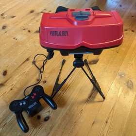 Nintendo Virtual Boy VUE-S-RA Tested w/ Box + Mario&rsquo;s Tennis