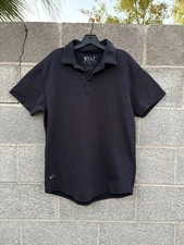 BYLT Drop Cut Polo Shirt Navy Blue Mens Large Premium Basics LUX Short Sleeve