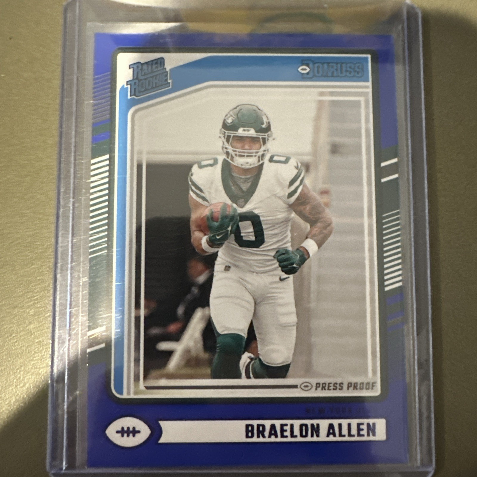 2024 Panini Donruss - Rated Rookie Braelon Allen #306 Blue Press Proof (RC)