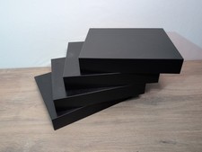 4 Stück IKEA LACK Wandregal Schwarz Braun 30×26 cm