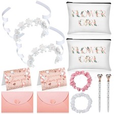 Eccliy 12 Pieces Wedding Flower Girl Proposal Gifts Set, Cosmetic Bag, Flower...