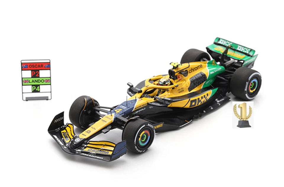 1:43 Spark S9538 McLaren MCL38, Monaco GP 2024, Lando Norris #4 - Photo 2/2