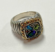 EFFY Sterling Silver 18K Yellow Gold Multi Ge...