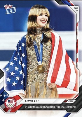 Alysa Liu - 2026 Olympics Topps NOW- Card 16 - Gold Medalist 