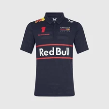 World Champion Max Verstappen Red Bull Racing F1 Team 2025 Media Polo Shirt