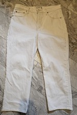 Abercrombie Fitch The Ankle Straight Ultra High Rise Jeans Cream Size 32 14