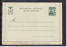 Biglietto Postale RSI Monumenti Distrutti 25 c. NUOVO WF781