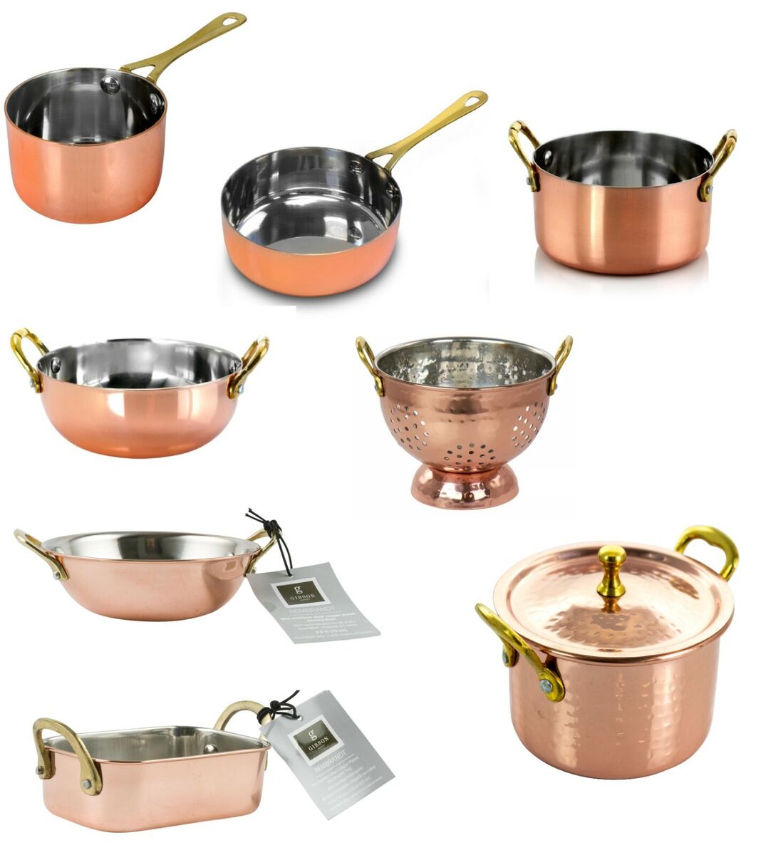 Mini Copper Stainless Steel Cookware Grill Fry Sauce Pan Pot Casserole More