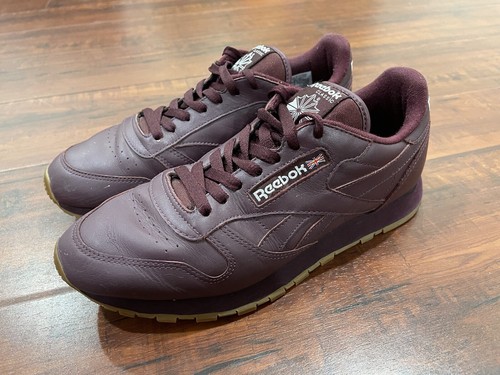 reebok classic leather maroon