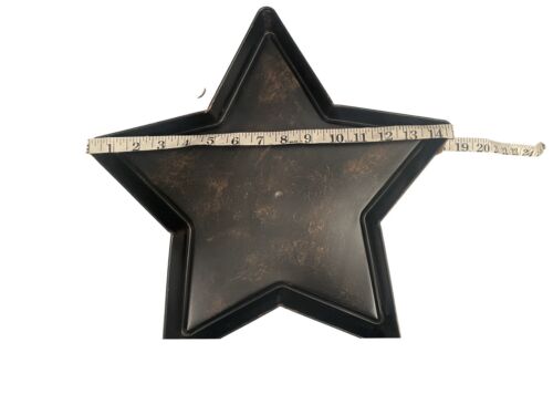 Hallmark 2 Tier Metal Star Shaped Serving Tiered Tray Bronze/Black Finish - Picture 4 of 5