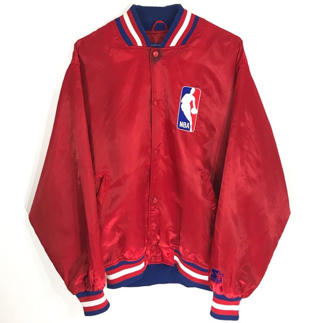 Vintage 80s 90s NBA Referee Satin Jacket Mens Size Medium RARE Red eBay