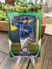 2023 Bowman Chrome Andres Mesa #/99 1st Green Refractor SSP Texas Rangers 🔥🔥