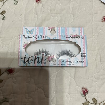 Ioni 3D Faux Mink Lashes Natural Lite Doll New In Box