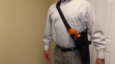 RIGHT Hand Bandoleer Shoulder Holster MAGNUM RESEARCH BFR 7-1/2'' barrel w/ Scope