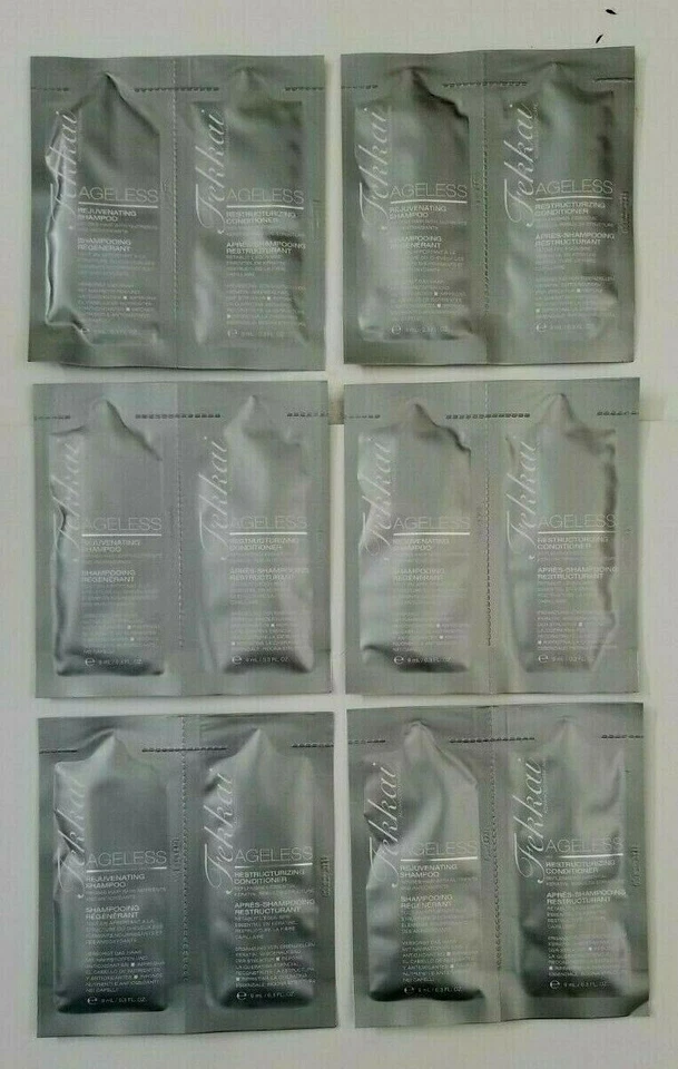 FEKKAI AGELESS Rejuvenating shampoo 0.3 oz/conditioner 0.3 oz (25 sample packet) - Image 2 of 3