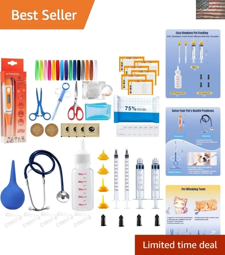 Puppy and Kitten Whelping Essentials - Full Kit with Tools for Safe Delivery