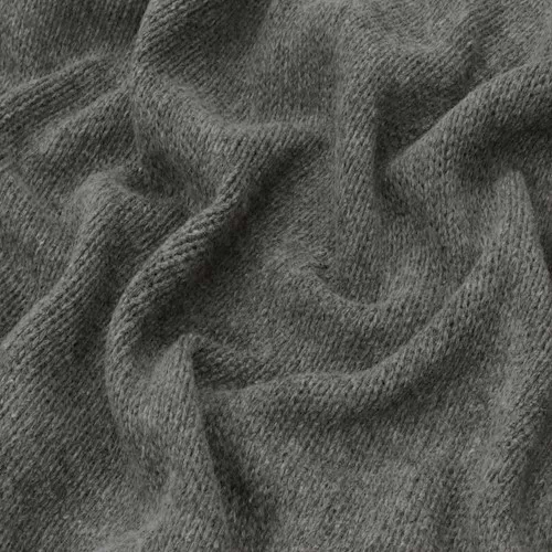 Moody Gray Wool Blend Sweater Knit Fabric, Fabric By The Yard