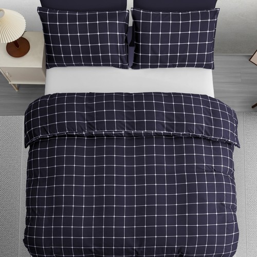 Bettbezug Set Wende Bettwäsche Set King Size Bettdecke Steppbezug Double Single - Bild 70 von 81