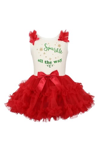 white christmas dresses Christmas Berry Madeline Dress main image 1