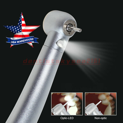 4H Dental LED E-generator High Speed Handpiece Large Head Turbine fit NSK PUZ