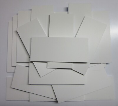 PVC Hartschaumplatten 6mm ca. 1 kg Reste Weiß - Kunststoff Platten ca. 20 Stück