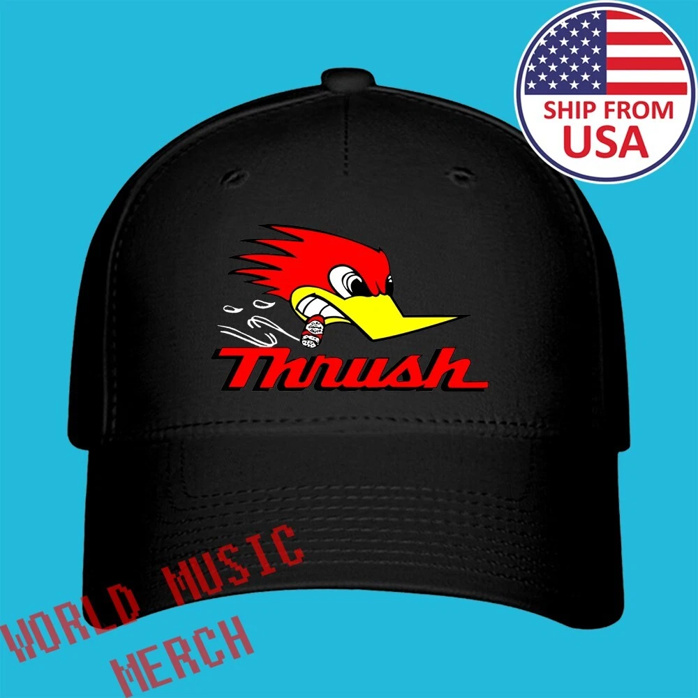 Thrush Racing Car Motorcycle Tuning Black Hat Baseball Cap Adjustable