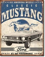 Schild Usa Ford Mustang Muscle Convertible V8 Kult Modell Poster 30 X 40 Cm *165