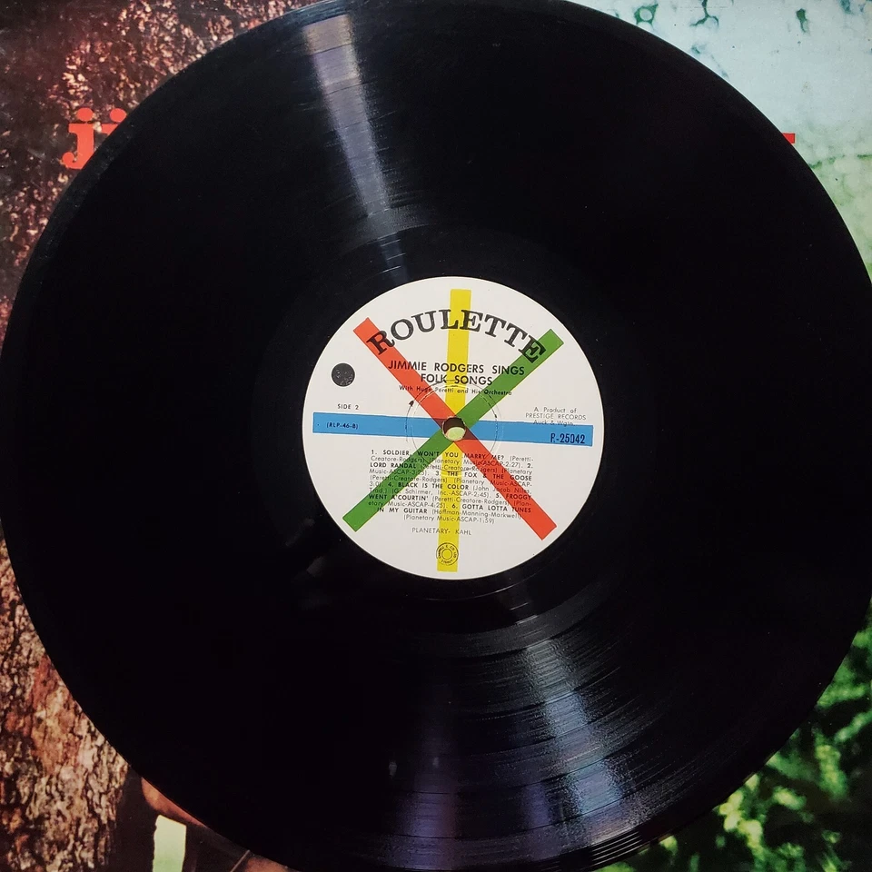 Jimmie Rodgers – Jimmie Rodgers Sings Folk Songs - 1958 New Zealand Release - Image 4 of 4