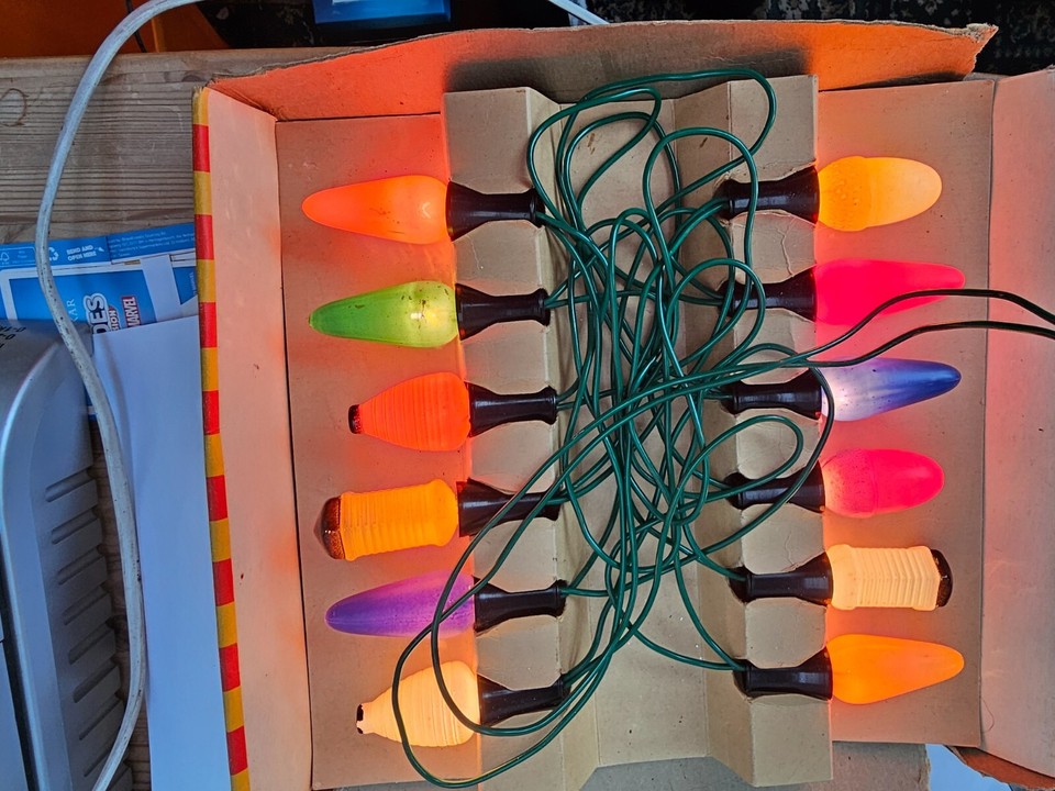 Vintage Christmas Tree Lights, Sunshine Brand, Box, Working eBay