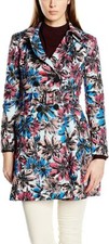 Yumi Floral Print Trench Coat Uk 10 Rrp £113 Ln015 Nn 02