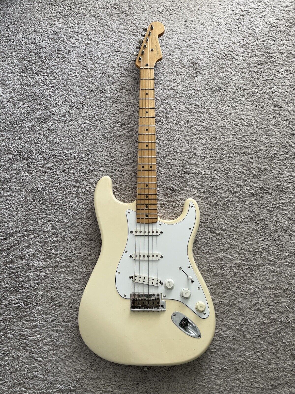 Fender Jimmie Vaughan Tex Mex Stratocaster 1996 Vintage MIM Olympic White  Guitar