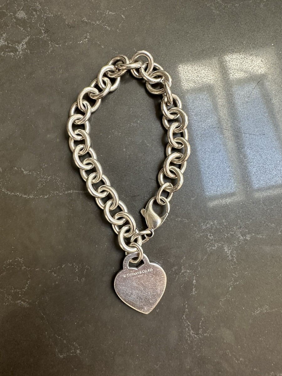tiffany heart chain bracelet