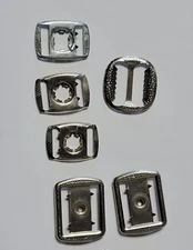 Vintage Aluminum Assortment of Buckles Connectors Fasteners for Sewing Lot of 7