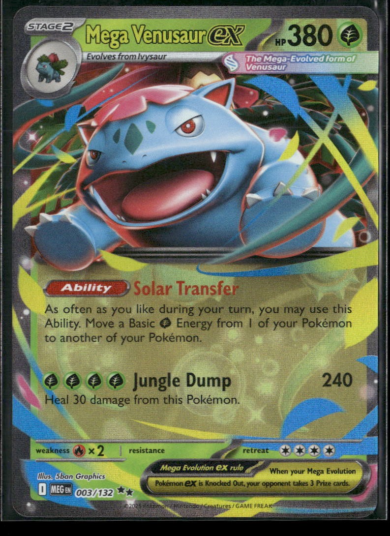 Mega Venusaur ex - Double Rare ME01: Mega Evolution 003/132 NM