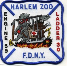 New York City - Engine - 59 Lad-30 Harlem Zoo Ny 4.5 X 4.5 Fire Patch New York City - Engine - 59 Lad-30 Harlem Zoo Ny 4.5 X 4.5 Fire Patch