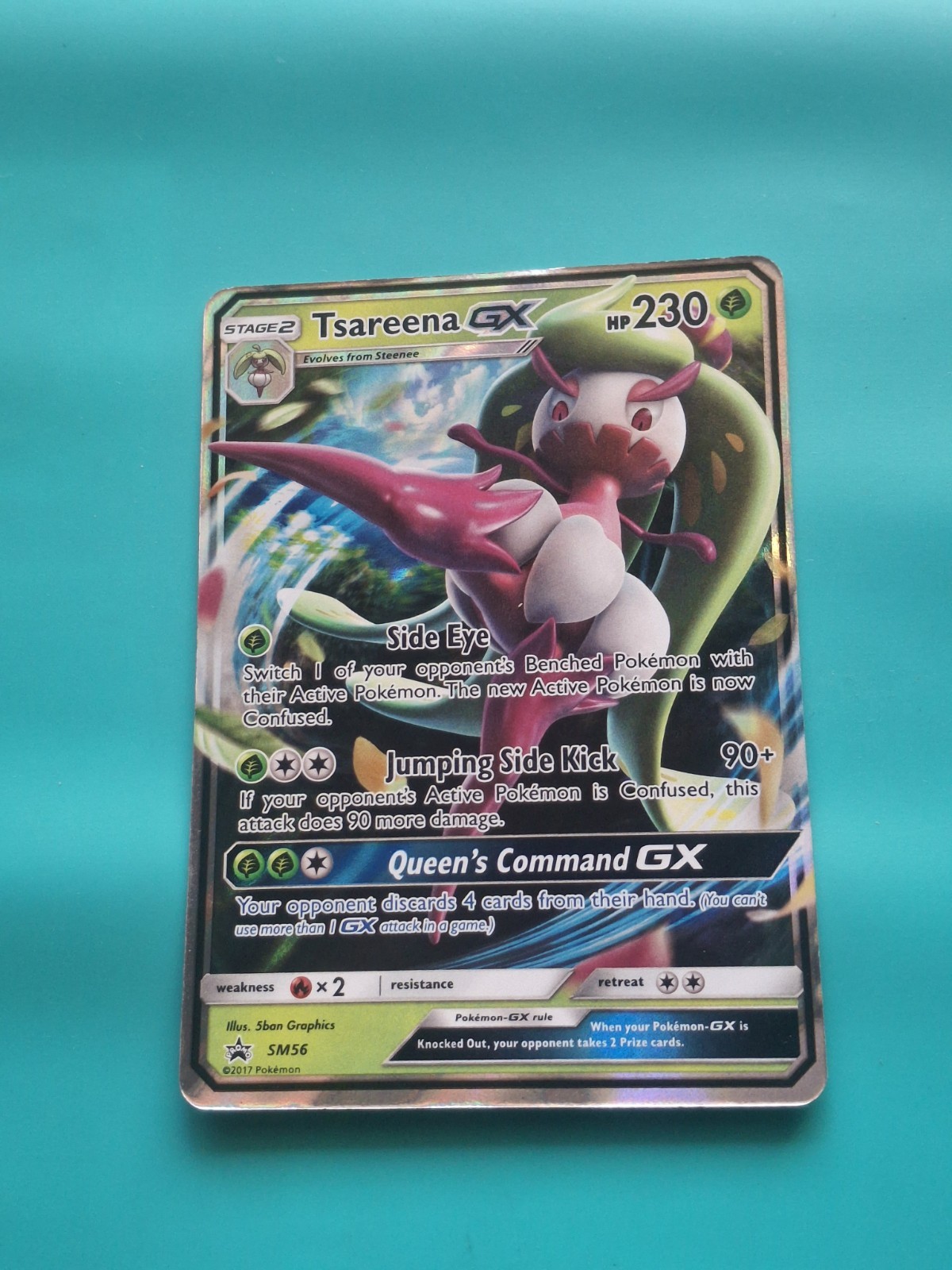 Pokemon - Tsareena GX Holo Black Star Promo SM56 MP